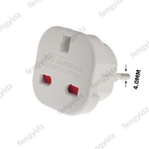 1pcs EU Eletrical Socket UK To EU Travel Plug Adapter Electrical Plug Converter Outlet British UK AC Power Cable Charger Socket