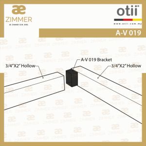 AE Zimmer Otii PVC Bracket A-V 019_Black (10738) PVC 支架 A-V 019_黑色 (10738)-100pcs/pack