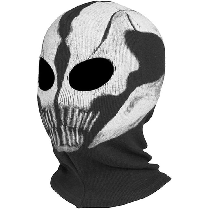 Balaclava Hood Cowl Winter Cyberpunk Ghost Mask Scary Skeleton Skull ...