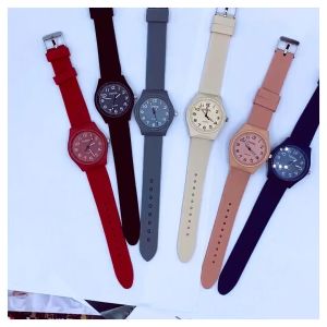 Best Seller Jam Tangan Analog Wanita Tali Karet - Jam Tangan Model Terbaru Bisa (COD)