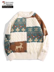 TUCANO | Retro Christmas American Patched Thickened Sweater
