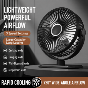 GAIATOP Mini USB Desktop Fan Portable Fan Desktop Office USB Quiet Cooling Fans Three Speed Adjustment Suitable For Home Office
