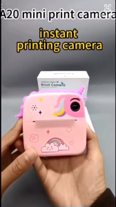 Máy Ảnh Trẻ Em A20 – Chụp & In Nhiệt Ngay (1080P Màn Hình IPS 24" Camera Trước & Sau) quà tặng sinh nhật noel