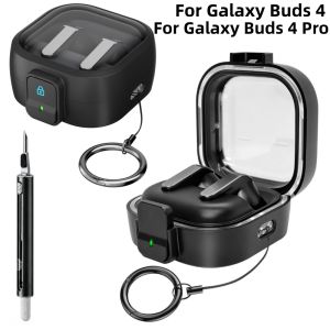 for Samsung Galaxy Buds 4Pro/Buds 4 Shockproof Anti-Drop Earbuds Case with Safety Lock & Carabiner Cover For Galaxy Buds 4 Pro/4