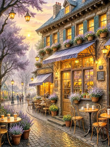 Jigsaw Puzzle for Adults 500/1000/1200/2000PCS Street Floral Cityscape Artwork Mindful Game Stress Relief Decor Gift