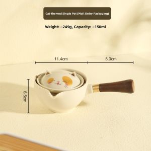 SHELI | Lazy Persons Portable Travel Tea Set with Automatic Rotating Teapot