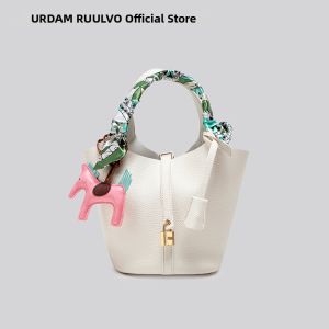 URCDN RDALVO | Large Capacity Soft Leather Bucket Bag