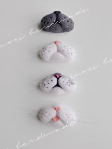 Mặt Nạ Mèo Thủ Công DIY Bằng Lông Cừu Thực Tế Khối Bộ Sưu Tập Lông Mèo Bộ Đồ Dùng May Vá DIY Chất Liệu Mặt Mèo Đồ Chơi