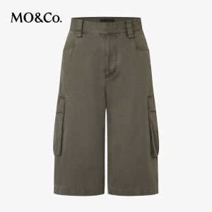 MO&Co. | Military Style Vintage Faded Cotton Work Shorts