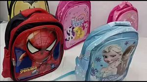 Tas Ransel Anak Sekolah Cowok Cewek Motif Karakter Kartun Lucu Bahan Nilon Anti Air Import COD T155 - Tas Anak Sekolah Karakter Kartun Lucu, Bahan Nilon Anti Air, Berat 481 gr (IMPORT)