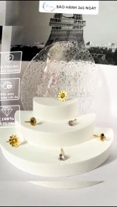 Set 3 bông tai Titan Nữ cao cấp hoa cúcđính đá mạ vàng cá tínhthanh lịchKhông gỉ sétkhông ngứa taiTặng kèm quà xịn.