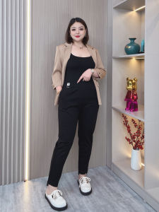 High Waist Casual Harem Pants Womens plus Size Elastic Loose Leggings Korean Style Long Pants for All Body Types Autumn Wear