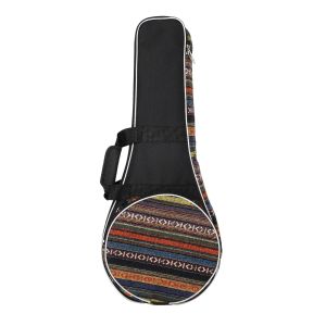 IRIN | IRIN Mandolin Case Oxford Gig Bag With Adjustable Shoulder Strap Colorful Striped Handbag Stringed Instrument Mandolin Backpack