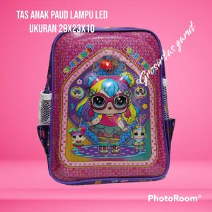 Tas Sekolah Anak Perempuan LOL Paud Tas Punggung Anak Kerakter Harga Grosir Menggunakan Bahan Embos 3D