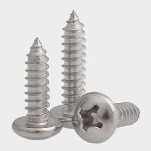 M4 M5 M6 316 Stainless Steel Cross Round Head Self-tapping Screw Pan Head Phillips Tapping Wood Screws