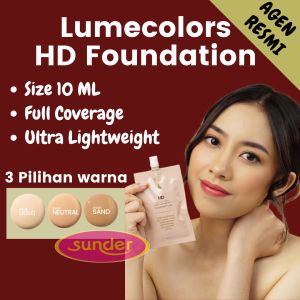 Lumecolors Foundation Sachet 10 ML Light Neutral Sand Liquid Foundation Travel Size Kulit Berminyak Oil Control Ringan Tahan Lama full Coverage Bagus BPOM