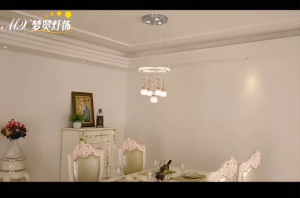 Lampu Gantung Kristal 3 Warna LED Mewah & Pendant Wedding