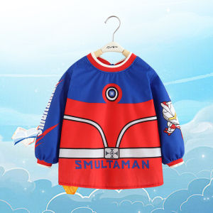Waterproof Childrens Apron Baby Bibs Eating Clothes for Boys Outwear Dirt Resistant Autumn Winter Cartoon Pattern A-Class Safety