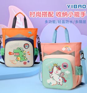 High Aesthetic Large Capacity Handbag for Boys And Girls Primary And Secondary School Students Art Tutoring Bag Oxford Cloth