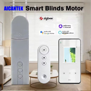 Wifi Automatic Electric Roller Shutter Zigbee Smart Blind Motor App Control Curtain Driver with Alexa & Google Assistant