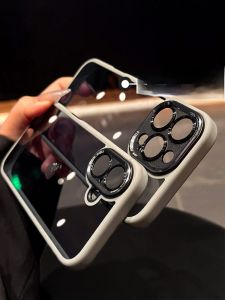 DAIMANG | Semi-Transparent Non-Yellowing Full-Coverage Drop-Proof Phone Case for iPhone 16 Pro Max 15 Pro 14 Plus 13 12