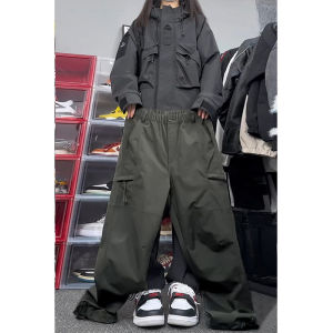 กางเกงปีนเขาแบบลำลองสำหรับผู้ชาย กางเกงขายาวทรงหลวม ระบายอากาศได้ดี แห้งเร็ว ป้องกันน้ำ ทรงลำลอง ฤดูร้อน 2024