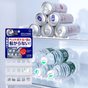 Modern Simple Style Beverage Storage Rack Beer Bottle Anti-Flip Mat Refrigerator Storage Shelf Plastic Kitchen Organizer