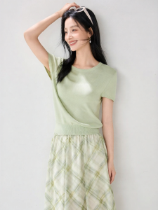 OSA | Flattering Slim Fit Short Sleeve Knitted Top