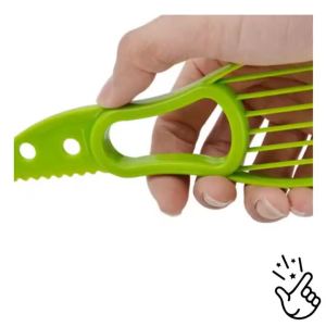 LMETJMA 3 in 1 Avocado Slicer PP Avocado Slicer and Pitter Avocado Peeler Cutter Skinner and Corer Fruit Tools KC0128