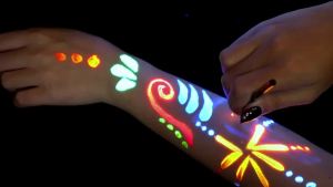 VERONNI | 10ml Glow in the Dark Body and Face PaintUV Neon Blacklight Body PaintsWashable Quicker Dry Fluorescent Paintsfor Halloween