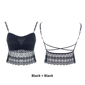 Huyu | Spring Summer Pearl Chain Halter U-shaped Back Bra