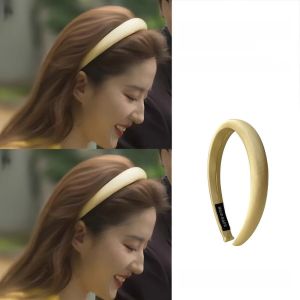 Lost Romance Liu Yifei Headband with Same Style Womens Summer High Skull Top Yellow Headband Hair Clip Ornament