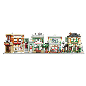 ZHE GAO BLOCKS | Educational Building Blocks Toy Retro Scene Panda Tea House