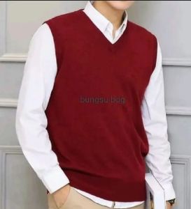 Rompi rajut sekolah SMA laki-laki dan perempuan/baju rajut model polos korean style