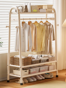 ตู้เสื้อผ้าพับได้แบบตั้งสำหรับห้องนอน รั้งเสื้อผ้าในร่ม ตู้เสื้อผ้าแบบพกพาสำหรับชั้นวางของในห้องน้ำแบบลำลอง