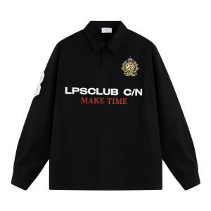 Loopsoon | Alphabet Embroidery Polo Shirt Casual