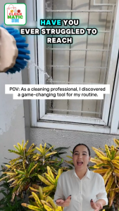 AQUA BRUSH – Sikat Pembersih Kaca Serbaguna dengan Kepala Sikat 2 Sisi