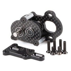 48P 29g Ultra-Light Portal Transmission Black Carbon Tiny Gearbox for 1/10 LCG Chassis Comp Builds Rigs