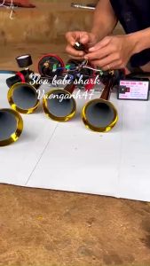 bộ kèn hơi 3 loa babi shark( bản 18 âm) siêu hót CÓ VIDEO