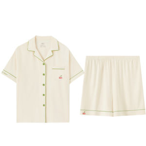 Hodo | Hodo Womens Summer Sleepwear Short Sleeve Modal Cotton Home Clothes Set Antibacterial Cool Feeling Comfortable Breathable