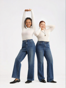 HIPPIE MISS | Plus Size Straight Jean Pant Four Way Stretch