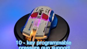 RGB Mechanical Mouse 12-key Silent E-sports Game Mouse 5-speed DPI Computer Laptop Mechanical Mouse