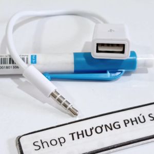Cáp 3.5 ly ra USB (Cái) / Cáp dài 15Cm (Cáp OTG AUX 3.5 ly (4 điểm cực)