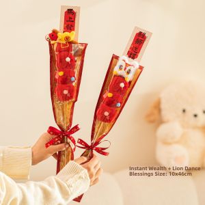 AIXIAOXIQING | Wedding Morning Robe Bride Handheld Candied Hawthorn