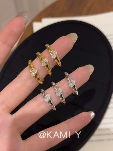 KAMI Y Unique Design Luxury Asteroid Ring for Women Elegant Versatile Minimalist Stylish Fashionable Silver Jewelry Band