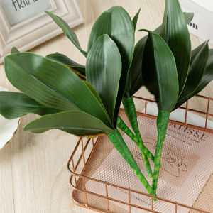 Artificial Phalaenopsis Simulation Moth Orchid Leaf Real-touch Orchid Leaves Flower Plant Home Decoration Landscaping
