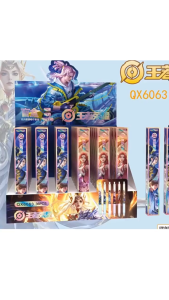 Pen Tulis 王者荣耀盲盒中性笔1个 Honor of Kings Gel Ink Pen Blind Box 1PC 0.5mm 卡通文具可爱创意笔 Cartoon Stationery