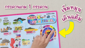 เกมกระดาน ชุด เที่ยวอาเซียน (มีให้เลือก 2 แบบ) ชุด ไทย-อังกฤษ และ ชุด ภาษาอังกฤษ ขนาด 50x70 ซม.