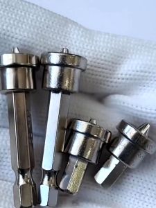 10pcs Mata Obeng Hex Shank Magnetik 1/4" Positioning Screwdriver Bit Sekrup Gypsum