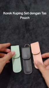 Korek Kuping 6in1 Pouch Dompet A61 stainless steel / 6 in 1 Alat Pembersih telinga 1 set isi 6 pcs